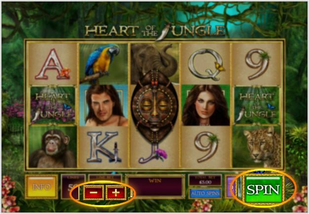 Screenshot of a Slot Game
