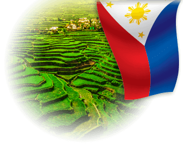Phillipines Landscape and Flag