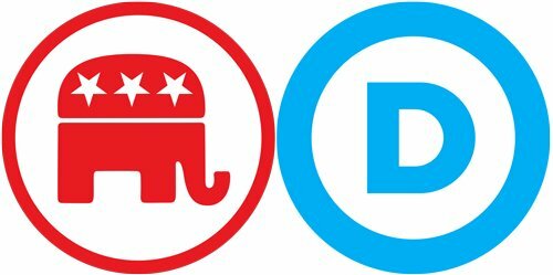 Republican and Democratic Logos