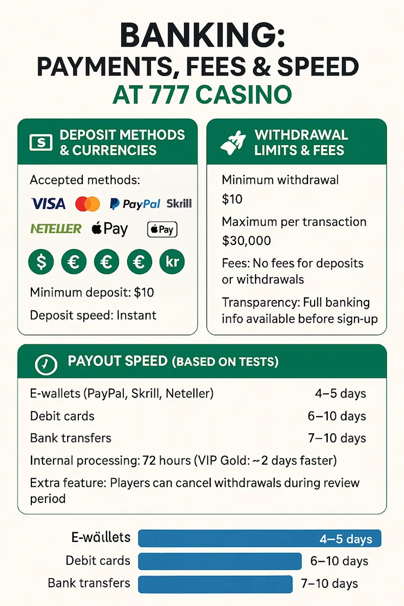 Banking: Payments, Fees infographic