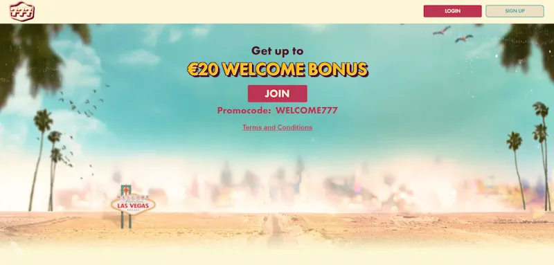 777 Welcome Bonus Casino screenshot