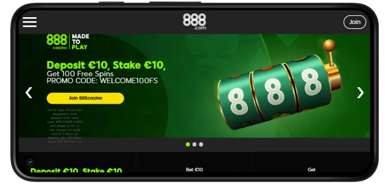 888 Mobile Play screenshot
