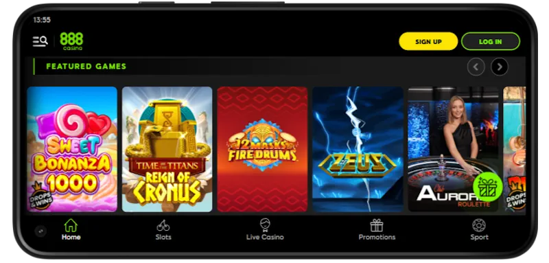 888Casino Mobile Play screenshot