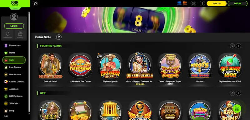 888Casino Slots screenshot