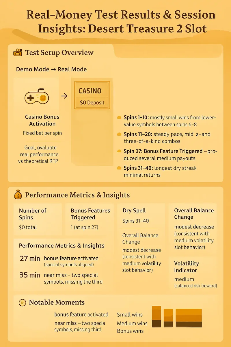 Real-Money Test Results infographic