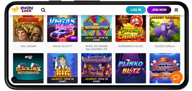 DuckyLuck Casino screenshot