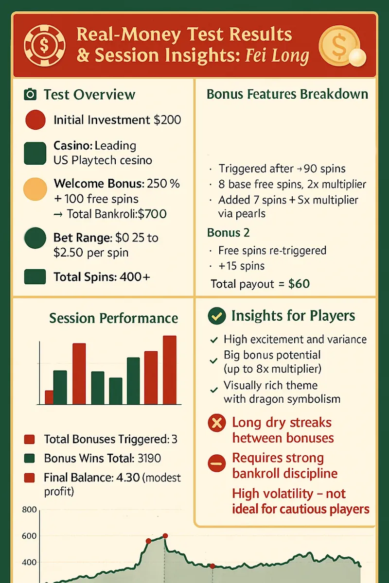 Real-Money Test Results infographic