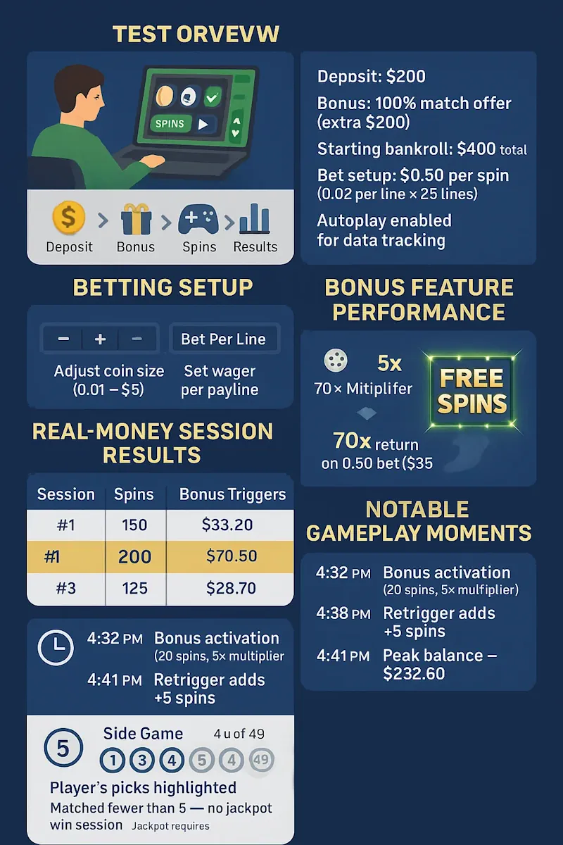 Real-Money Test Results banner