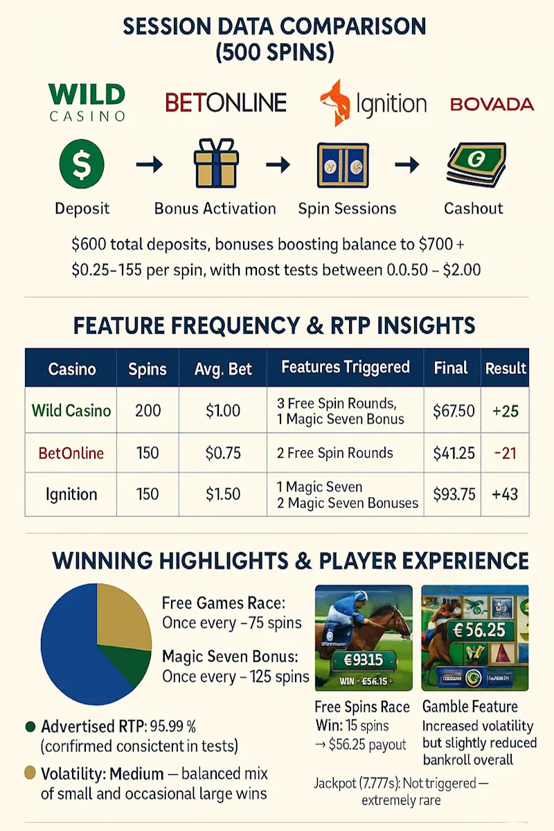 Real-Money Test Results infographic