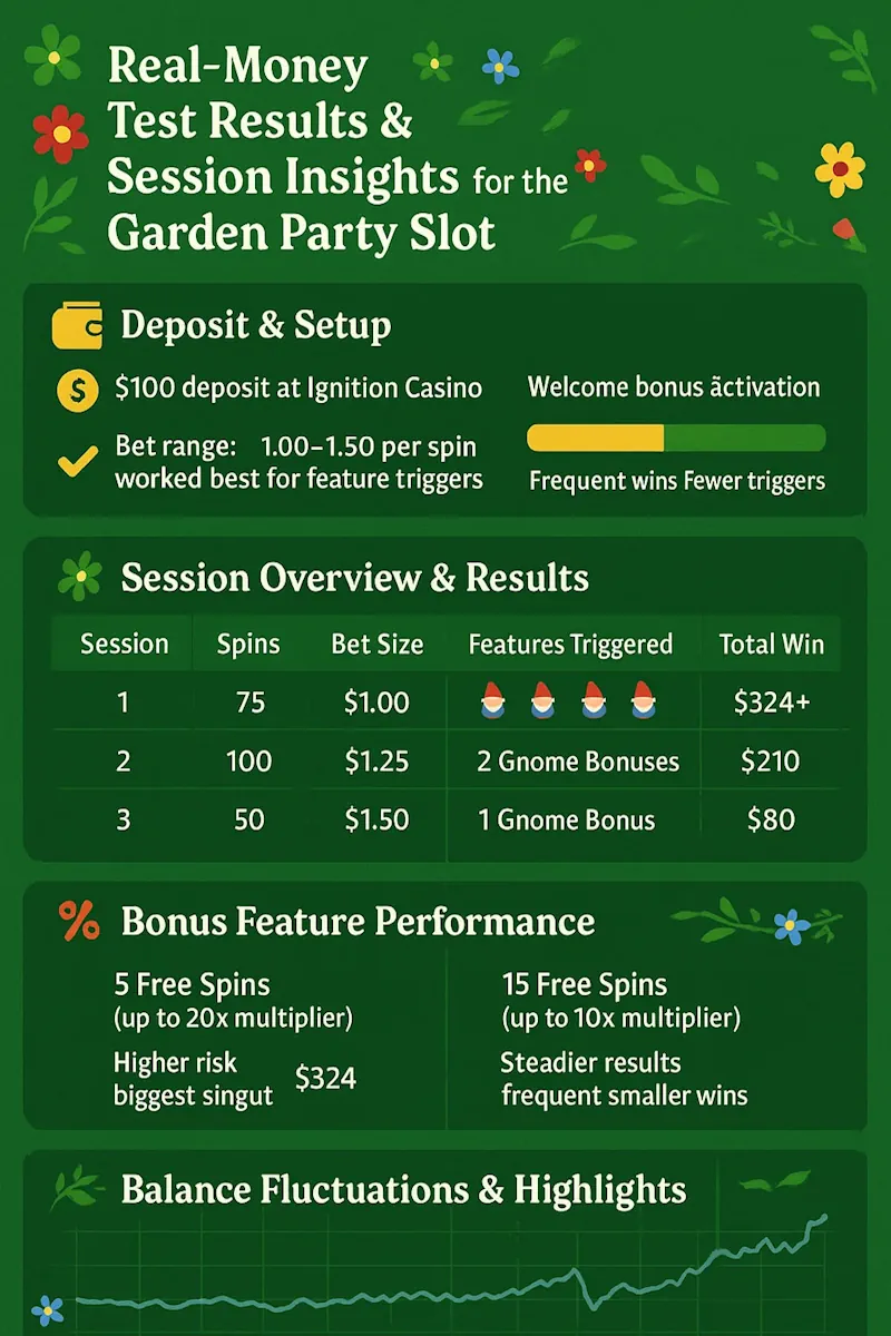 Real-Money Test Results infpgraphic