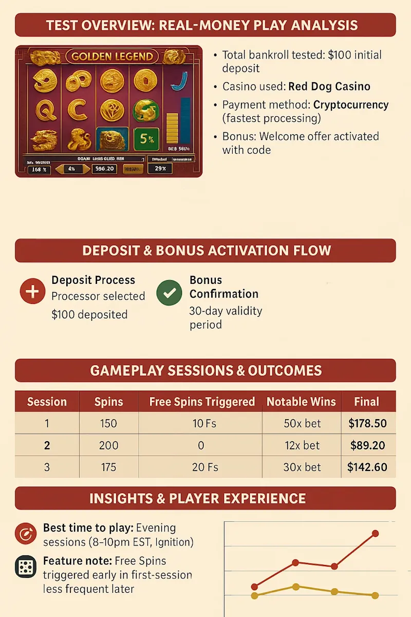 Real-Money Test Results infographic