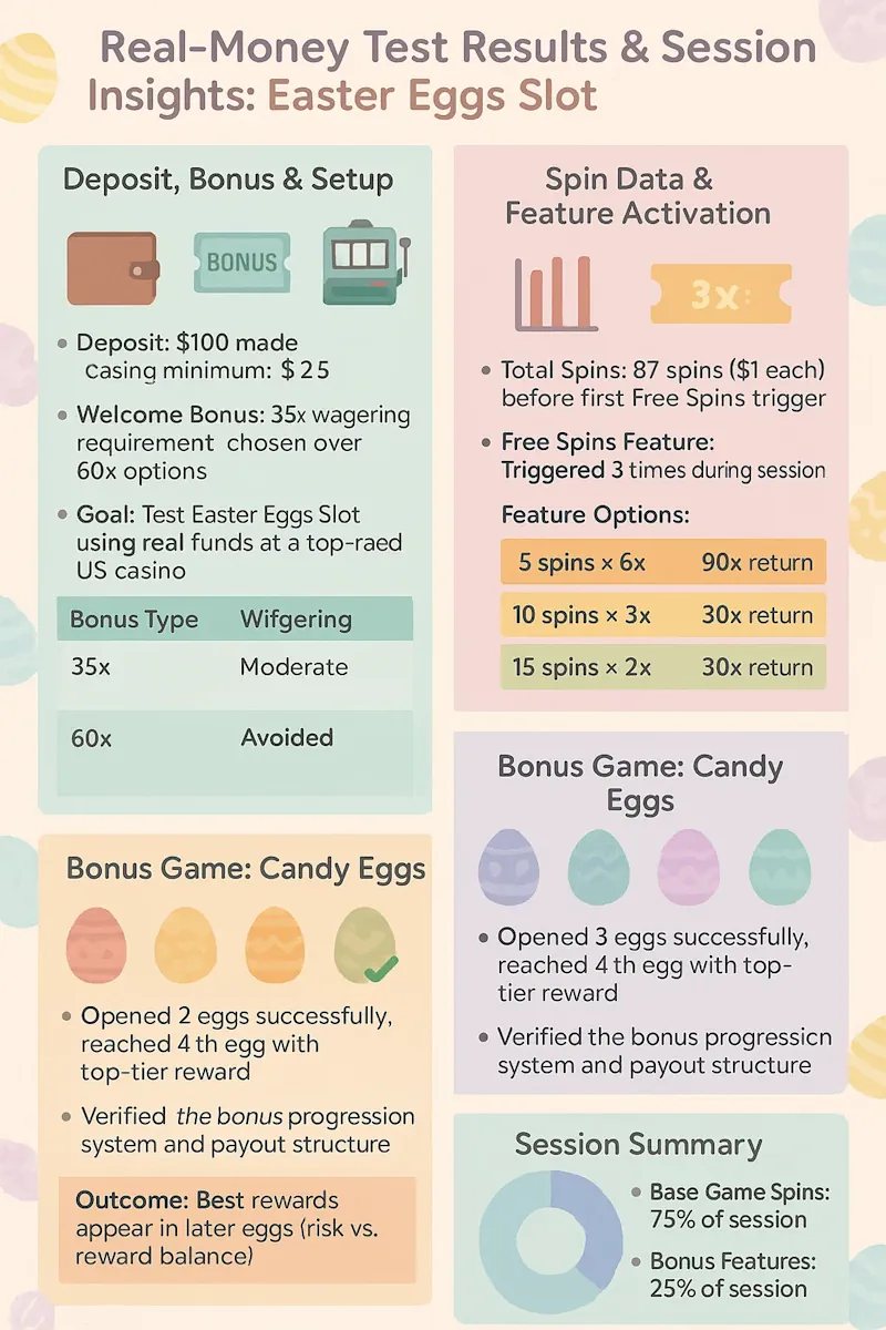 Real-Money Test Results infographic