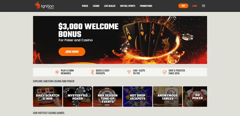 Ignition Casino screenshot