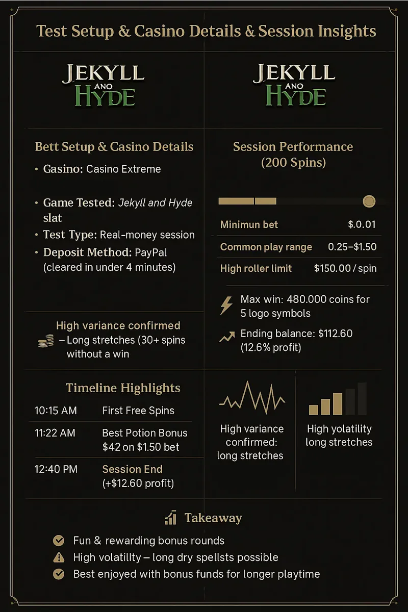Real-Money Test Results infographic