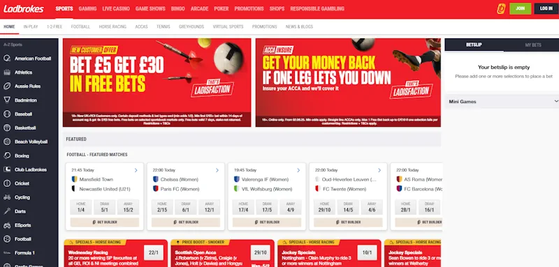 Ladbrokes Casino screenshot