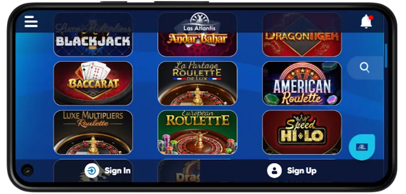 Las Atlantis Casino Table screenshot