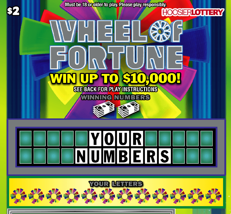 Wheel of Fortune Scratch-Off Ticket