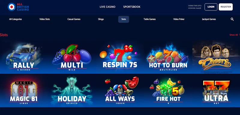 All British Casino Slots screenshot