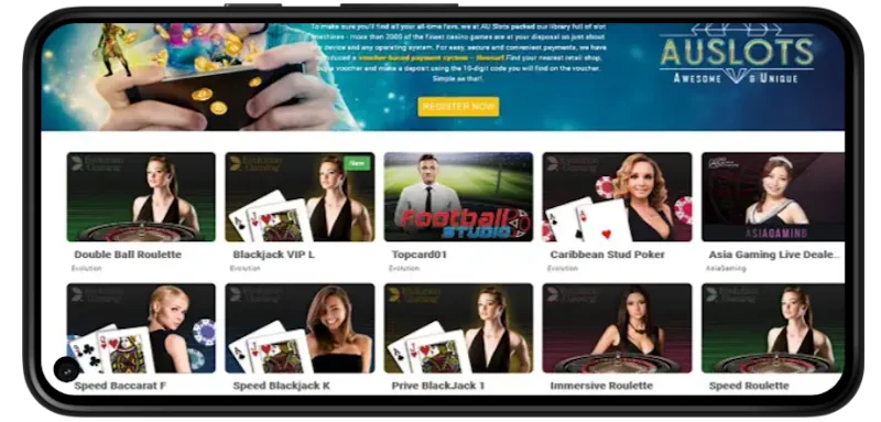 Au Slots Casino Mobile Play screenshot
