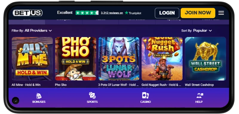 BetUs Casino Slots screenshot