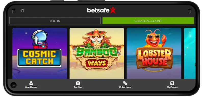 Betsafe Casino Mobile Play screenshot