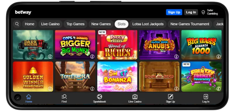 Betway Casino Slots screenshot