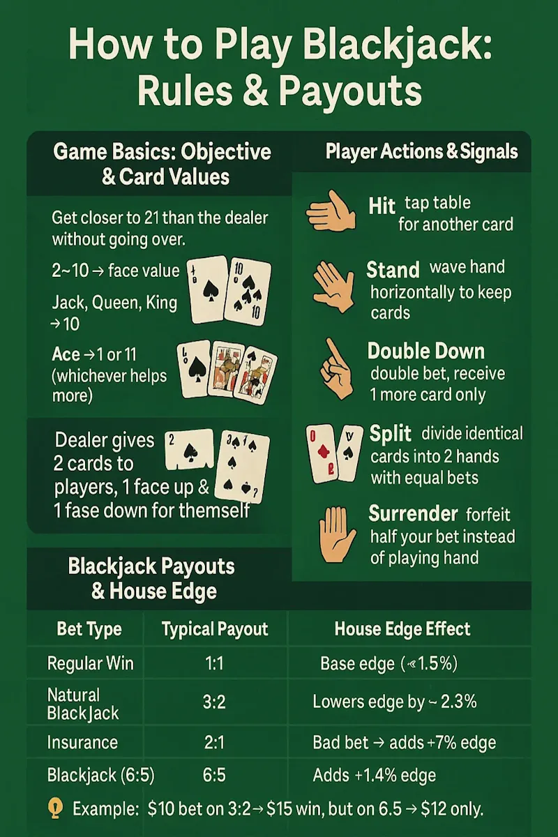 Blackjack infographic