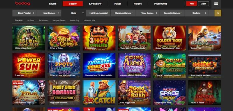 Bodog Casino Slots screenshot