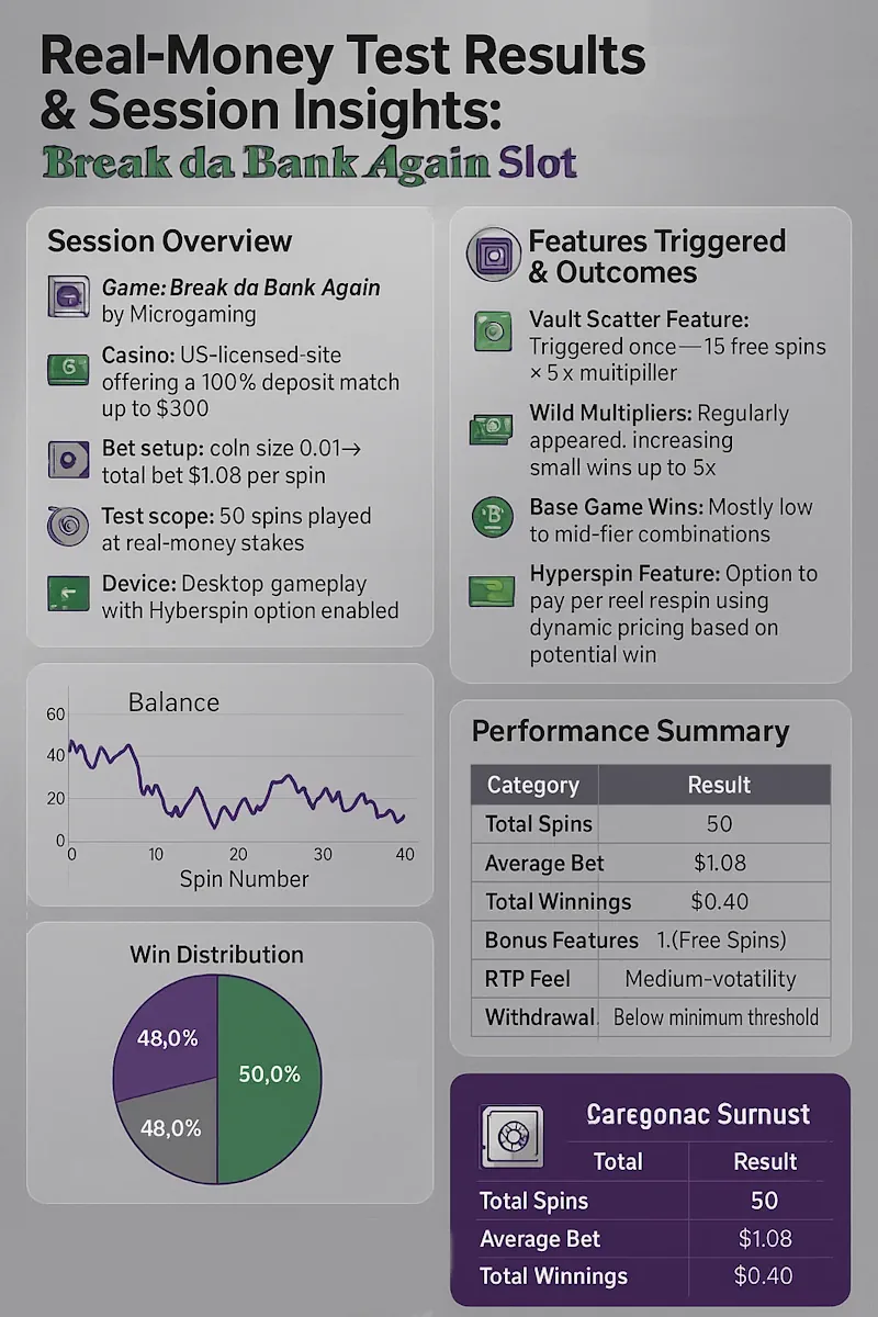 Real-Money Test Results infographic