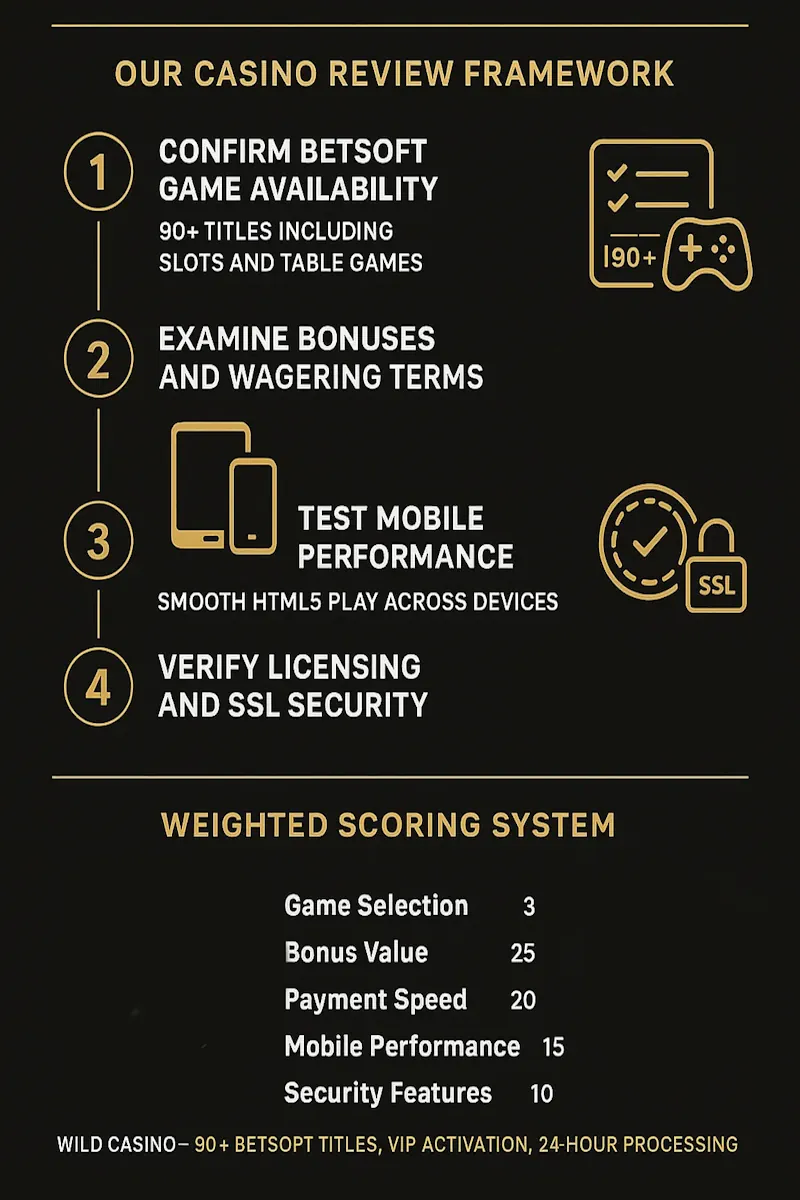 How We Reviewed infographic
