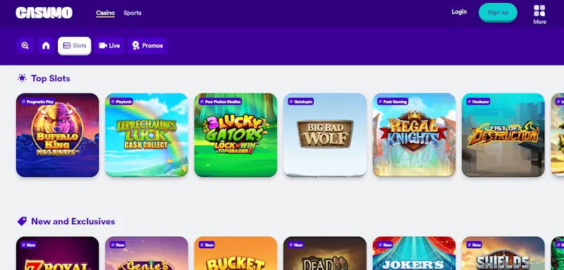 Casumo Casino Slots screenshot