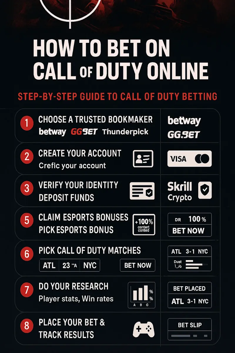 How to Bet on Call of Duty Onlin infographic