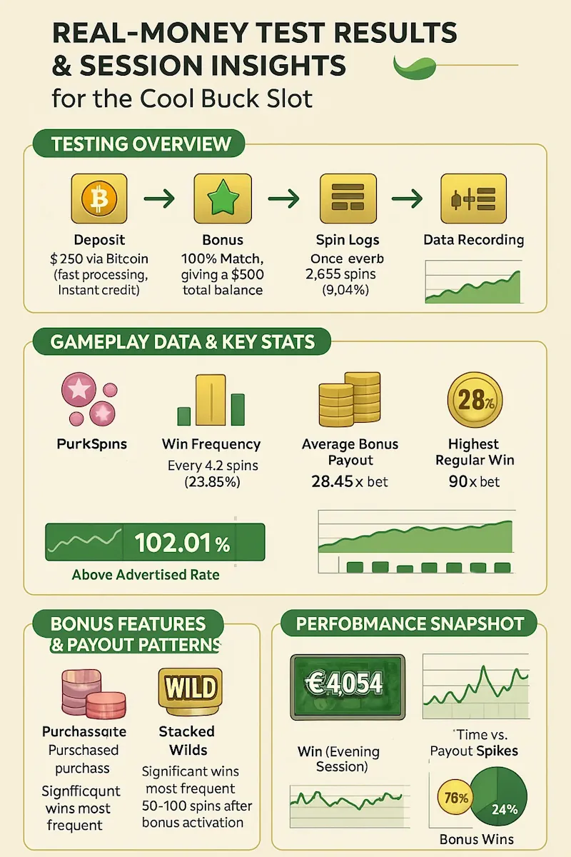 Real-Money Test Results infographic