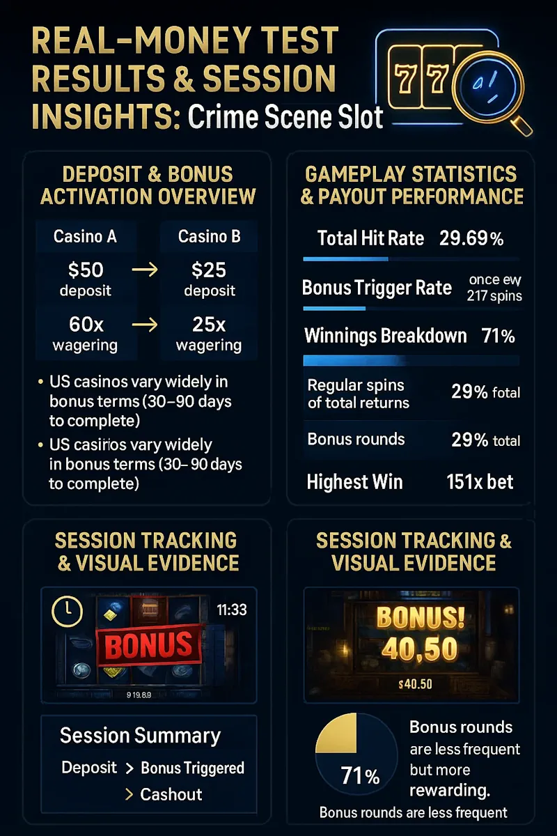 Real-Money Test Results infographic