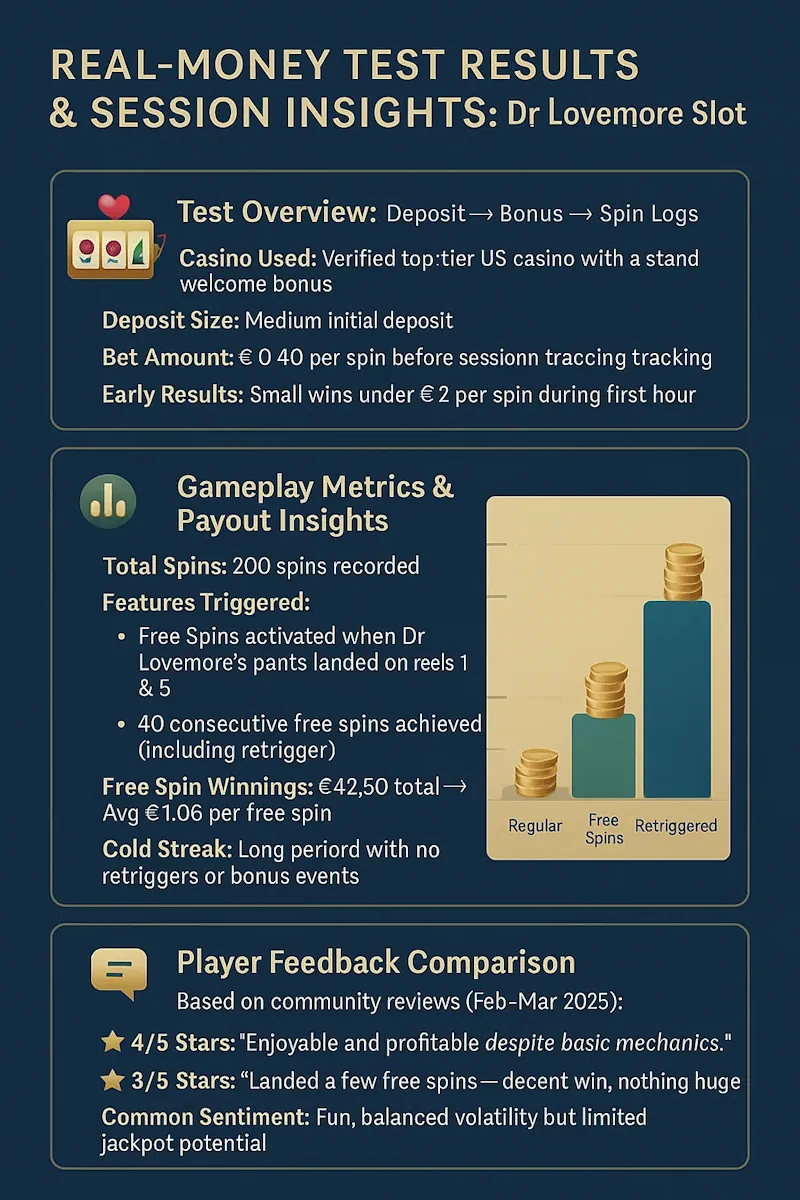 Real-Money Test Results infographic