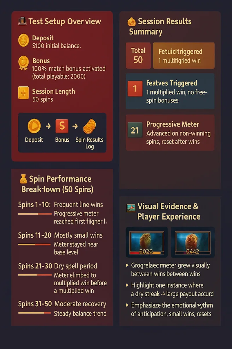 Real-Money Test Results infographic