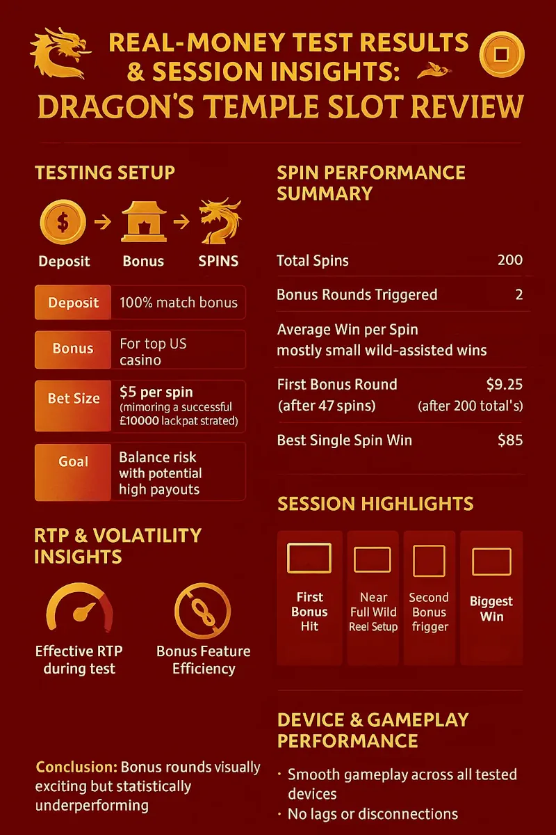 Real-Money Test Results infographic
