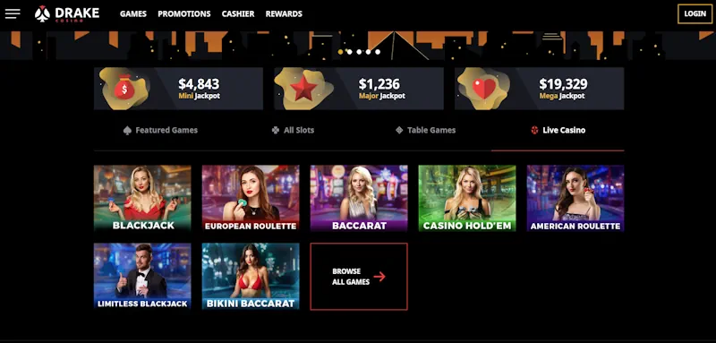 Drake Casino screenshot