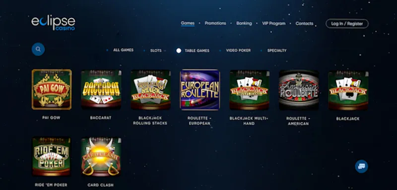 Eclipse Casino Table screenshot
