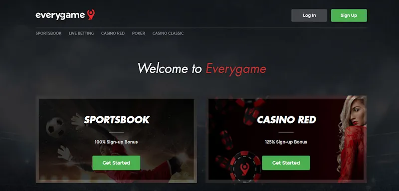 Everygame Casino screenshot