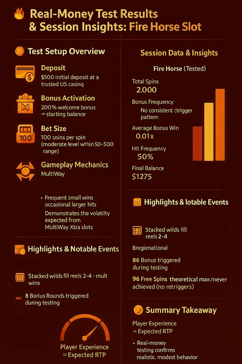 Real-Money Test Results inographic