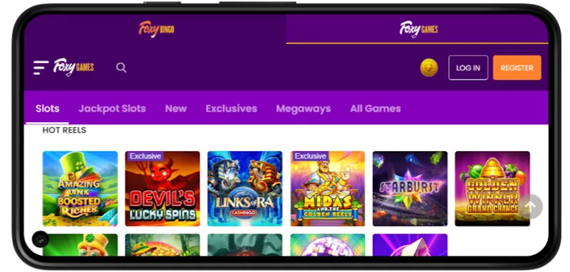 Foxy Casino Mobile Play screenshot