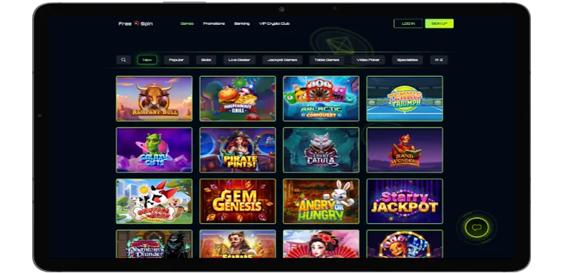 Free Spin Casino Mobile Play screenshot