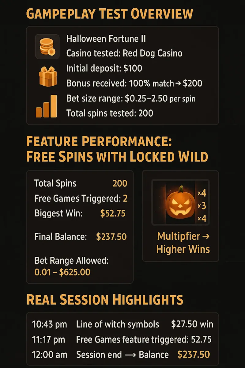 Real-Money Test Results infographic