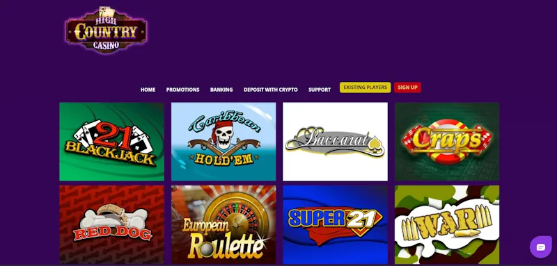 High Country Casino Table screenshot