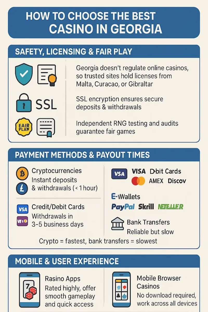 how to choose georgia infographic