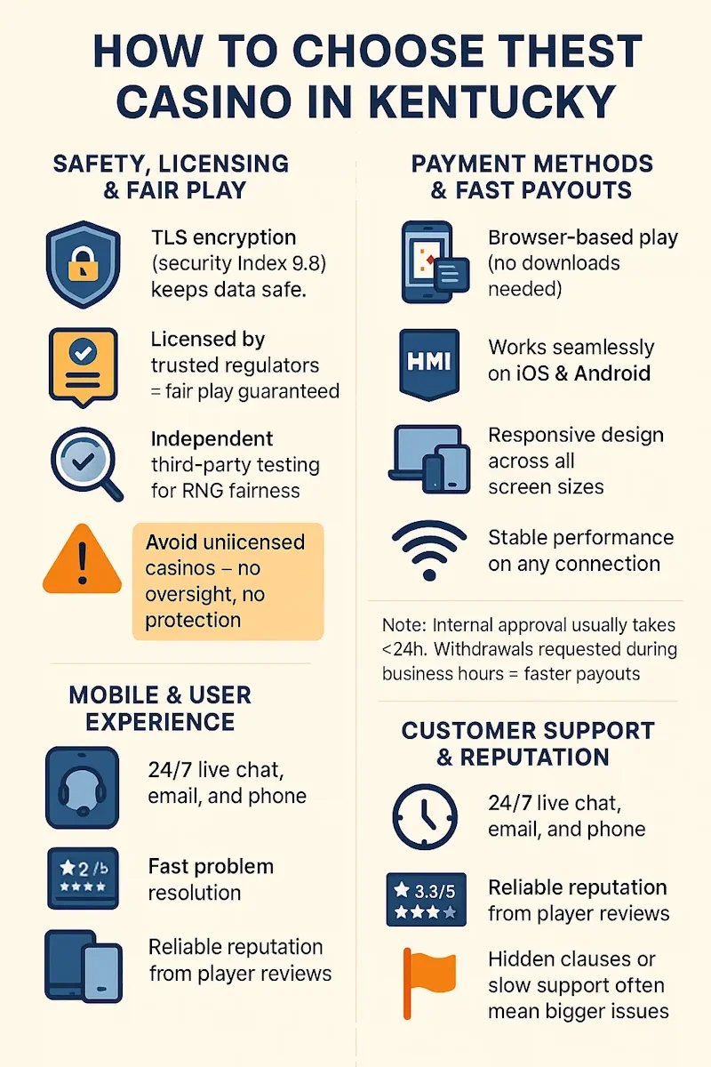 how to choose kentucky infographic