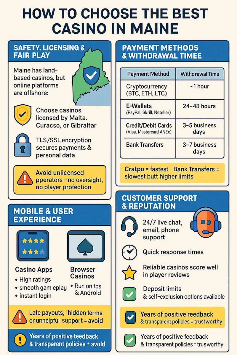 how to choose maine infographic