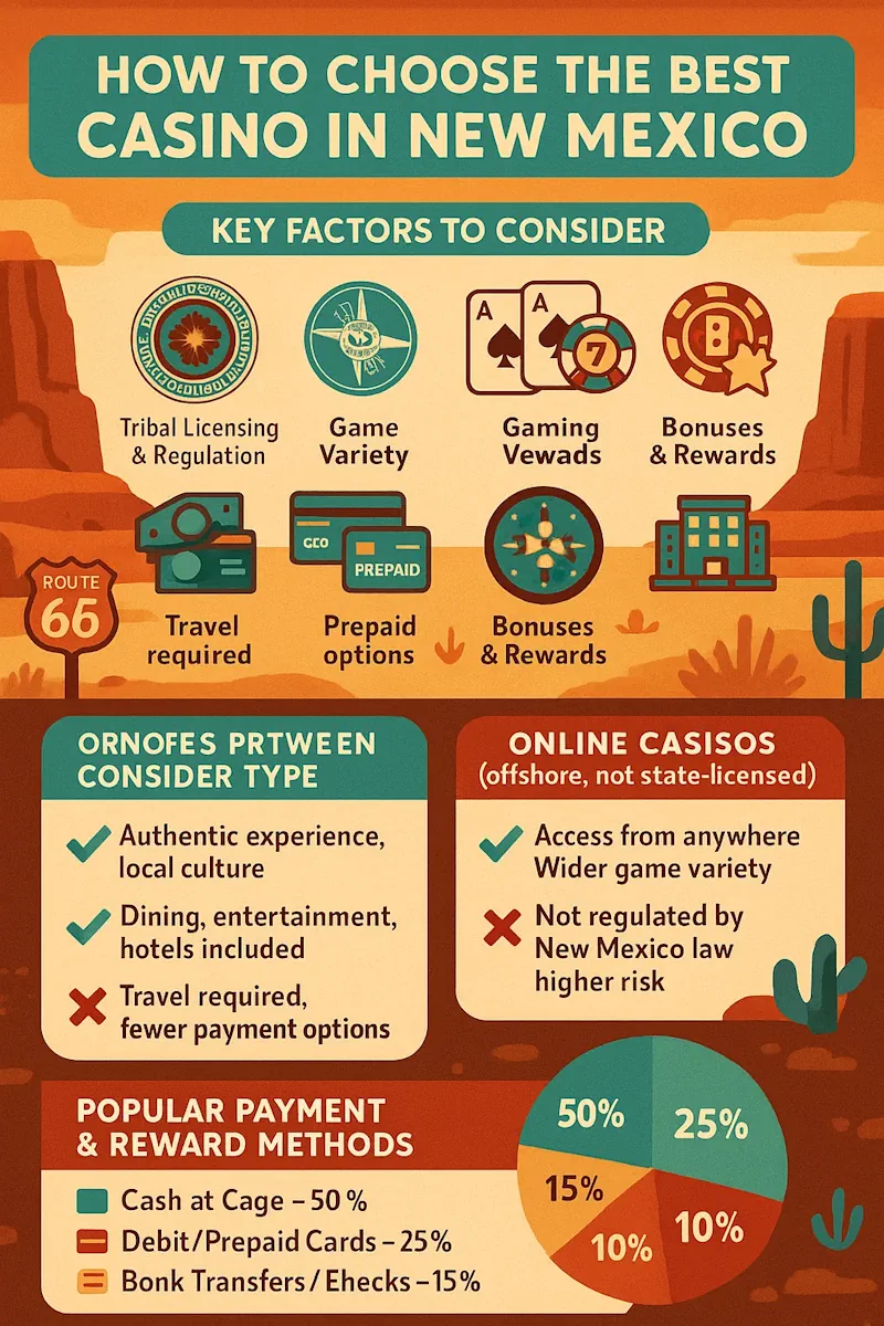 How to Choose the Best Casino in New Mexico infographic