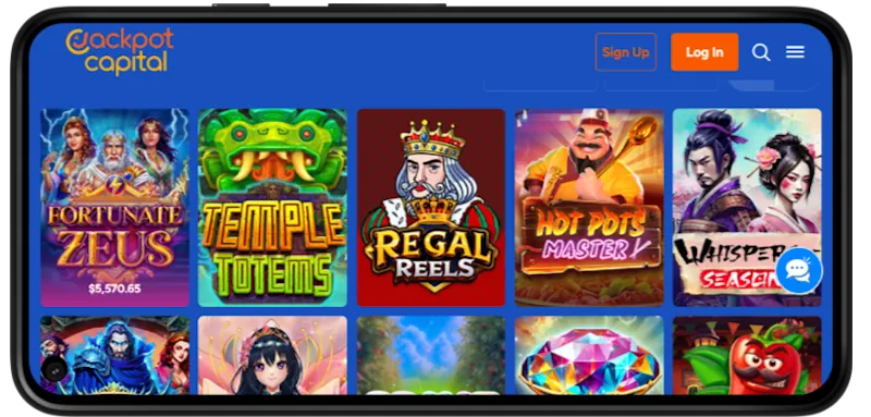 Jackpot Capital Casino Mobile Play screenshot
